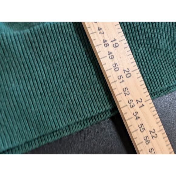 EUC THE DROP Preppy GREEN Grandpa SWEATER Womens SIZE MEDIUM Dark Academia Vneck - Picture 11 of 13